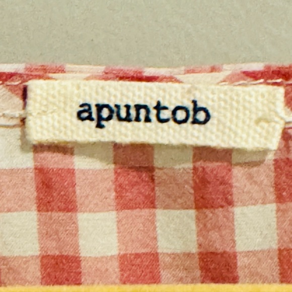 Apuntob Sleeveless Red Gingham Dress - Picture 3 of 3